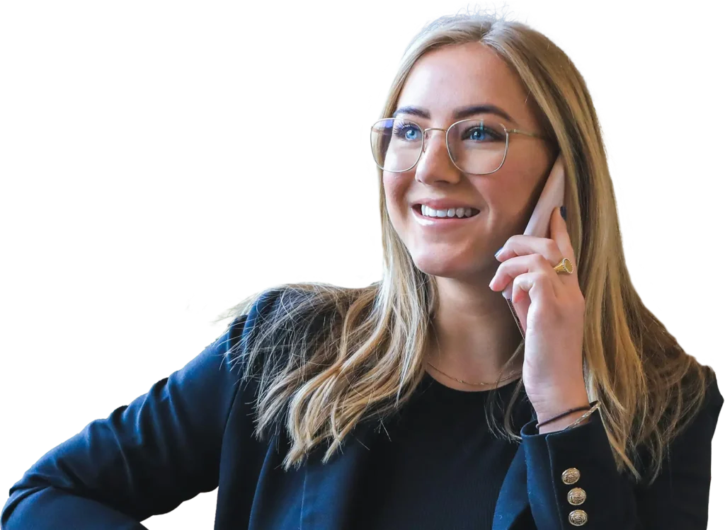 Woman on phone